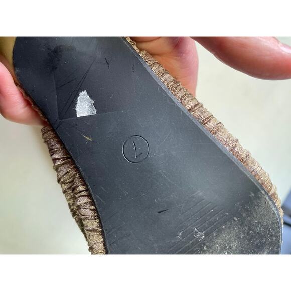 Sling Back Kitten Heels Champaign Embellished Bow Whimsical Dress Shoes Fairy - Picture 11 of 12